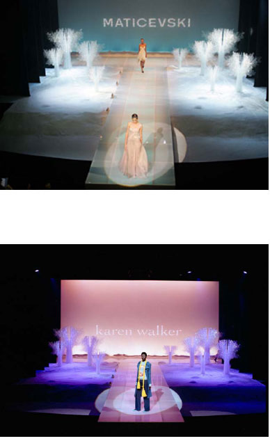 THE MYER SHOWS. S/S 04 – Martin Place, Sydney. A/W 04 – The Sydney Theatre, Sydney. S/S 05 – Martin Place, Sydney. A/W 05 – Central City Film Studios, Melbourne. S/S 06 – Royal Hall of Industries, Sydney