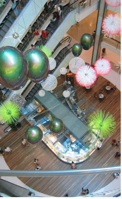 WESTFIELD. Following The Westfield Wharf 3 shows – I was invited to work for the fist year of Westfield Bondi Junction staging the opening of the fashion precinct and their fi rst Christmas.