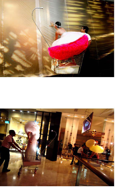 WESTFIELD. Following The Westfield Wharf 3 shows – I was invited to work for the fist year of Westfield Bondi Junction staging the opening of the fashion precinct and their fi rst Christmas.