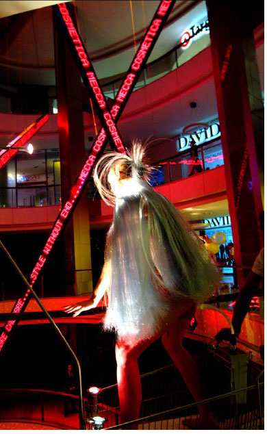 WESTFIELD. Following The Westfield Wharf 3 shows – I was invited to work for the fist year of Westfield Bondi Junction staging the opening of the fashion precinct and their fi rst Christmas.