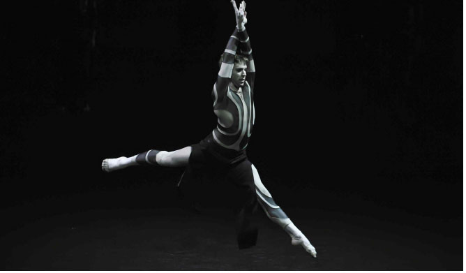 SYDNEY DANCE COMPANY – 360. These images are of the 2008 Sydney production of 360,a new work created from scratch in seven weeks Choreographed by Rafael Bonachela for which I designed the costumes, set and large scale video images.