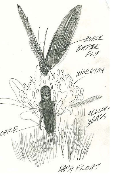 Conceptual sketch for harbour barge, which did not proceed because of budget.