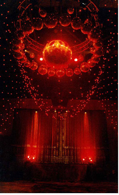 MOULIN ROUGE LAUNCH 2001. The launch of Baz Luhrmann's Moulin Rouge took place on the actual sound stage the movie was created. The riddle to create an opening – media saturated – event for 3000 people with a limited budget that powerfully recreated the flavor of the film and elicited the effect of stepping into the actual film itself.