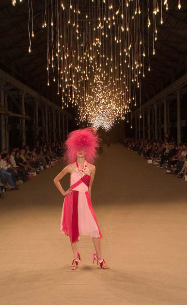 MICHELLE JANK SHOW 2005. Little did I know that when Michelle asked me to do her show it would be the highlight of all my fashion work, Michelle puts all the best talent together, Dottie, Brent Lawler, Seymour Butts, Jason Capobianco, Peter Phillips it was a rare and beautiful show. Photography by Richard Freeman.